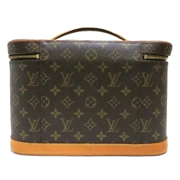 Louis Vuitton Monogram Nice Vanity 2way Shoulder Bag Train Case GM Authentic - Picture 2 of 15